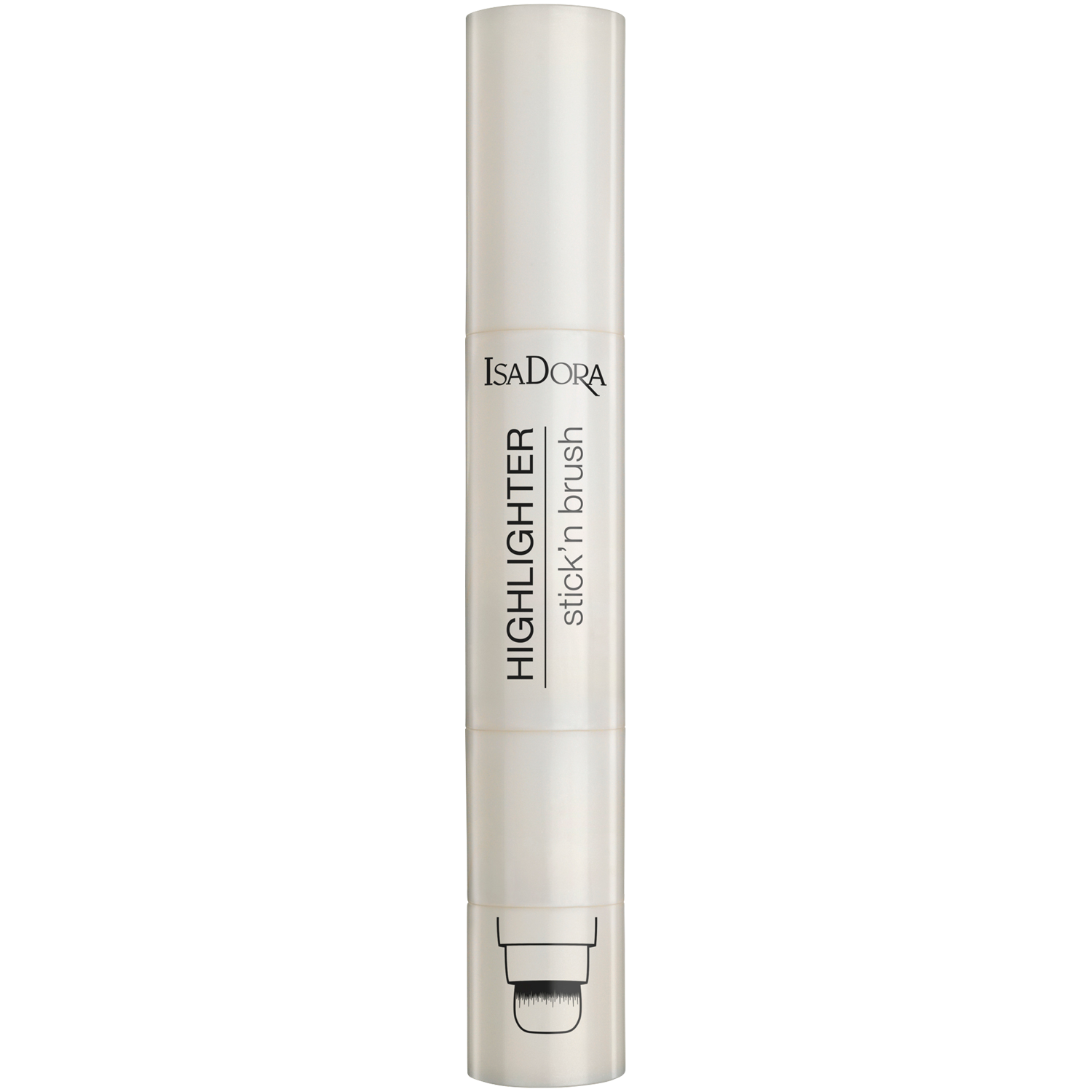 Хайлайтер для лица стик 20 морозное сияние Isadora Highlighter, 3,8 гр стик хайлайтер isadora highlighter stick’n brush 3 6 г