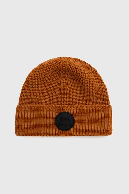 Шерстяная шапка Woolrich, оранжевый woolrich