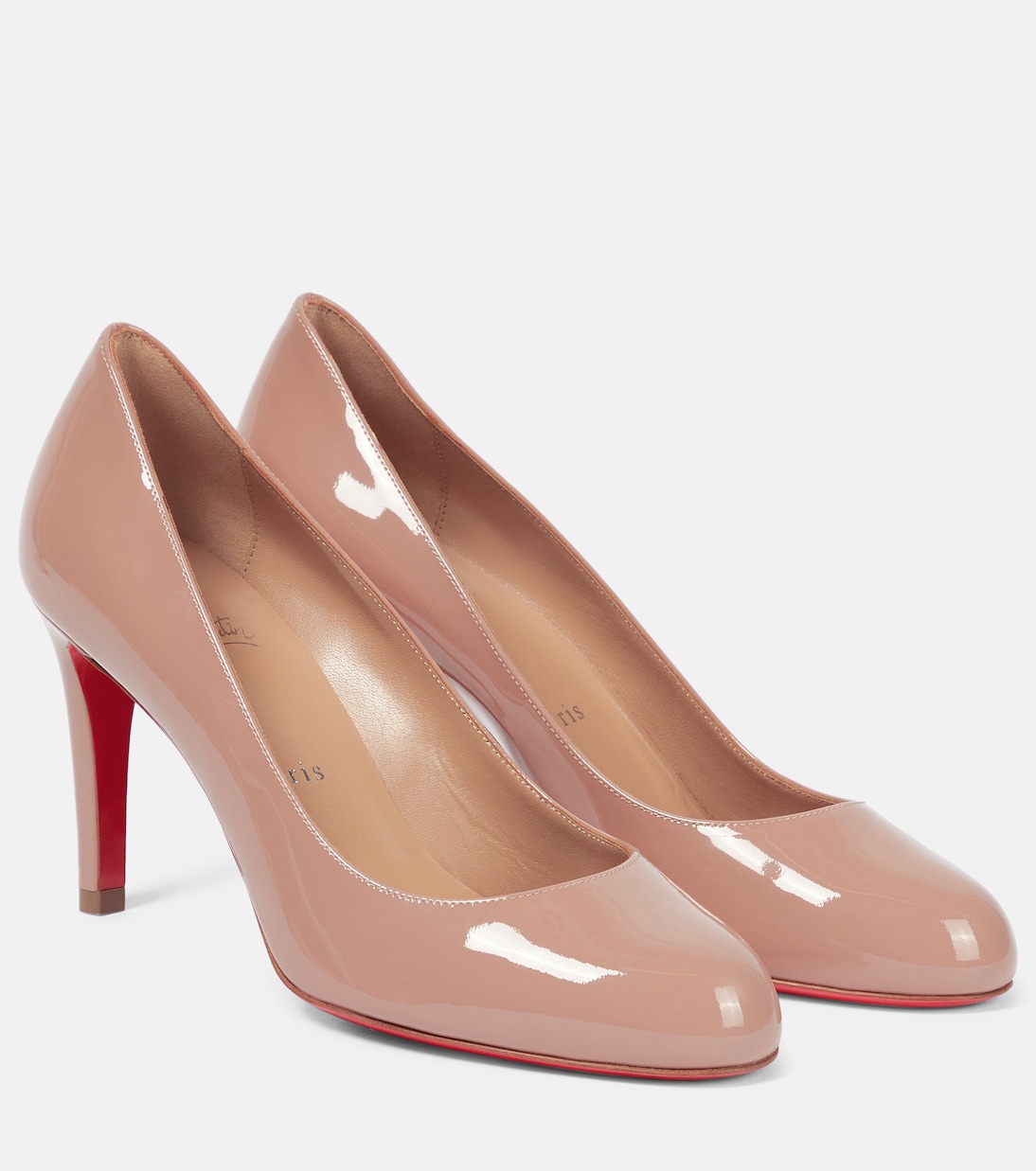 Лакированные туфли pumppie 85 Christian Louboutin, бежевый