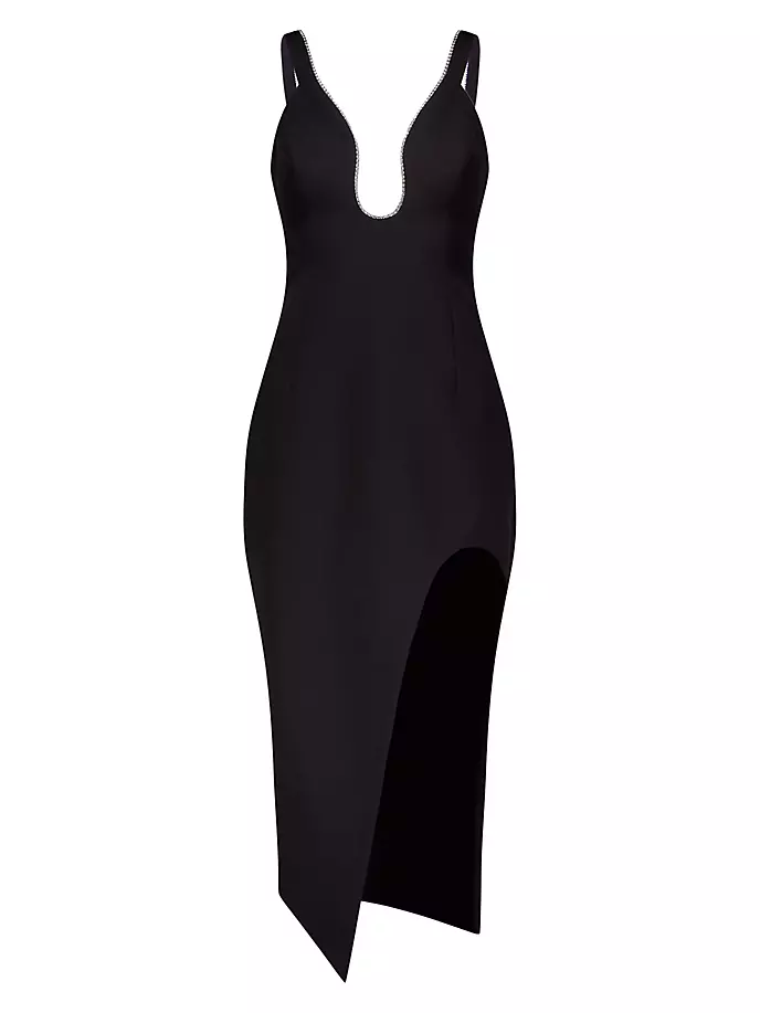 

Украшенное платье-футляр миди Bcbgmaxazria, черный
