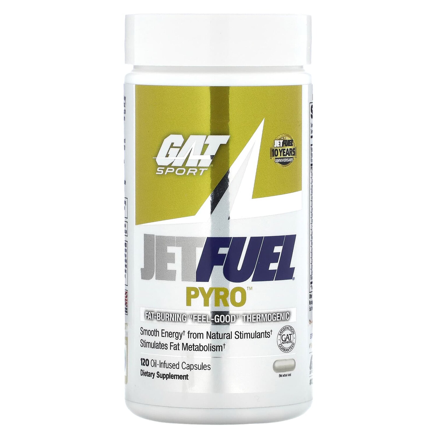 

JetFUEL Pyro, 120 масляных капсул, GAT