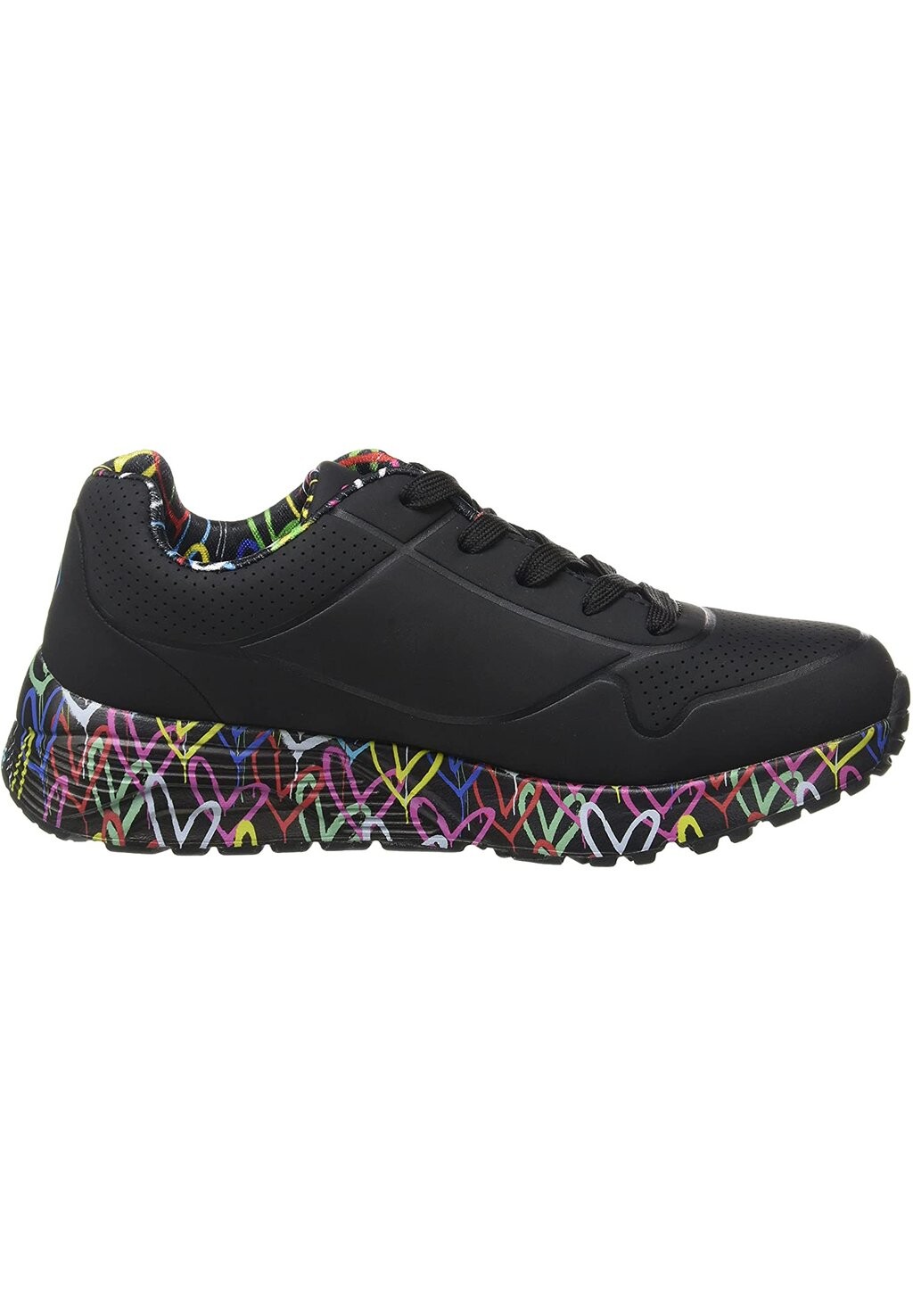 

Низкие кроссовки Street Uno Lite Lovely Luv Skechers, цвет bkmt black multi