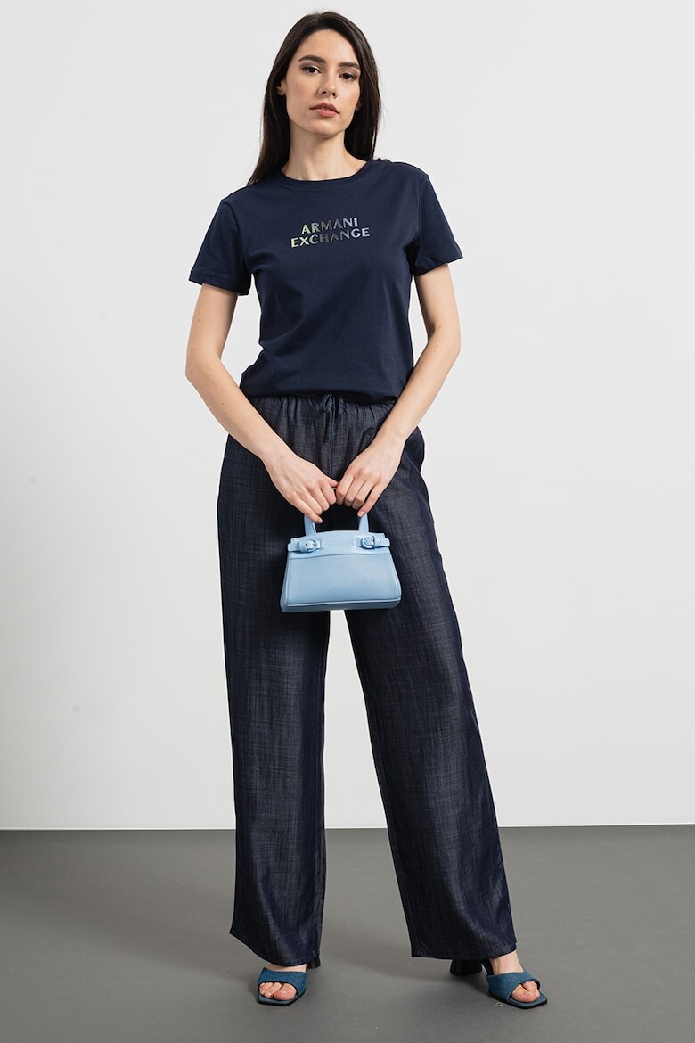

Футболка стандартного кроя Armani Exchange, синий
