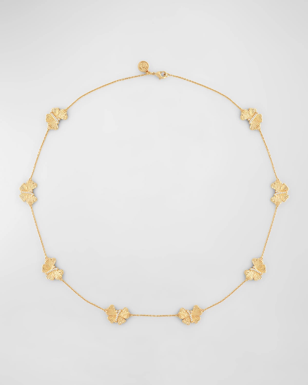 

Золотое колье Station с бабочкой Anabel Aram Jewelry, цвет Gold