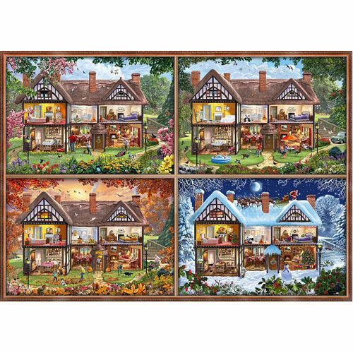 Пазл House Of Four Seasons – 2000 Piece Puzzle стеклянный шар house of seasons d 7см золото цветы 83109зб