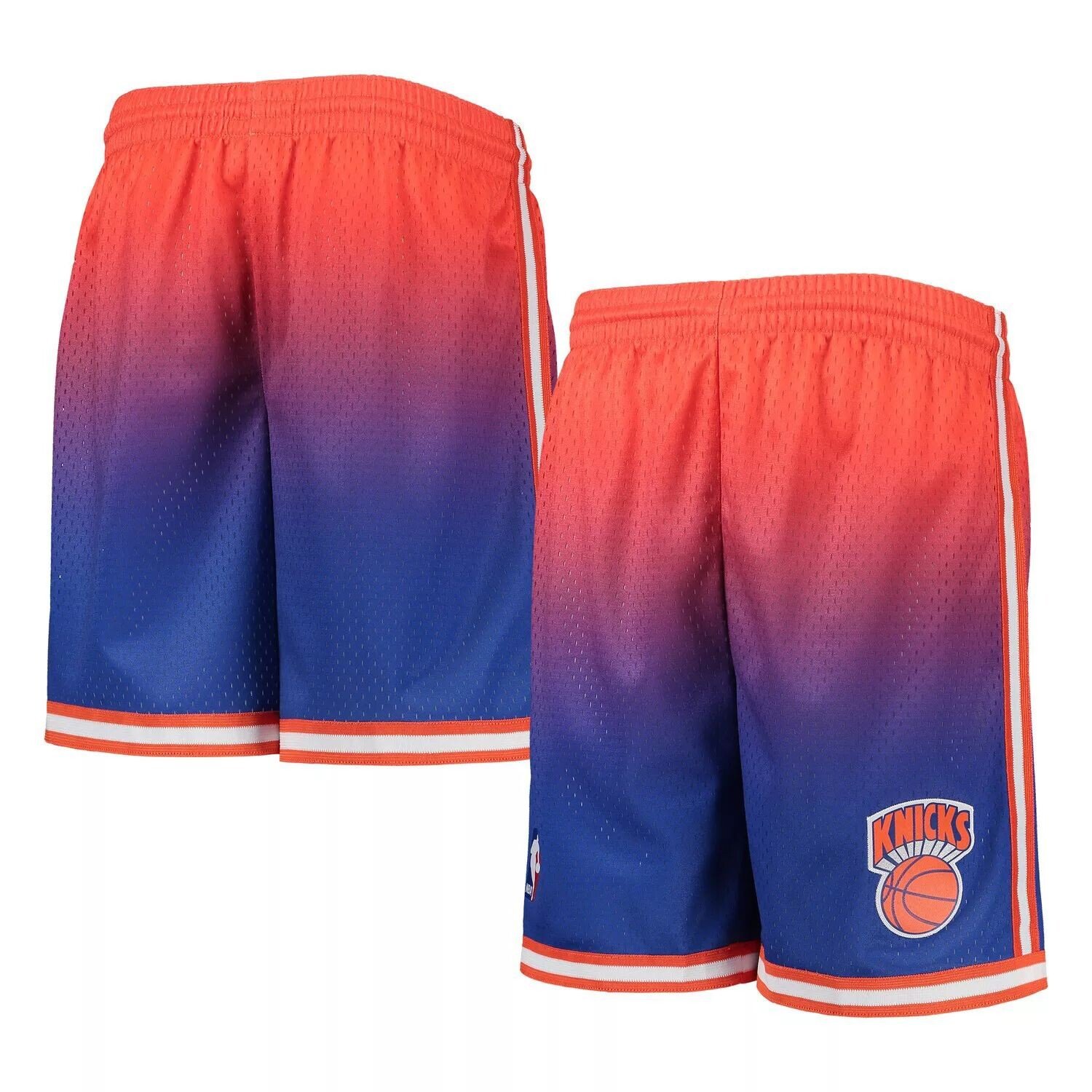 

Молодежные шорты Mitchell & Ness Orange/Royal New York Knicks 1991/92 Hardwood Classics Fadeaway Reload 3.0 Swingman Unbranded