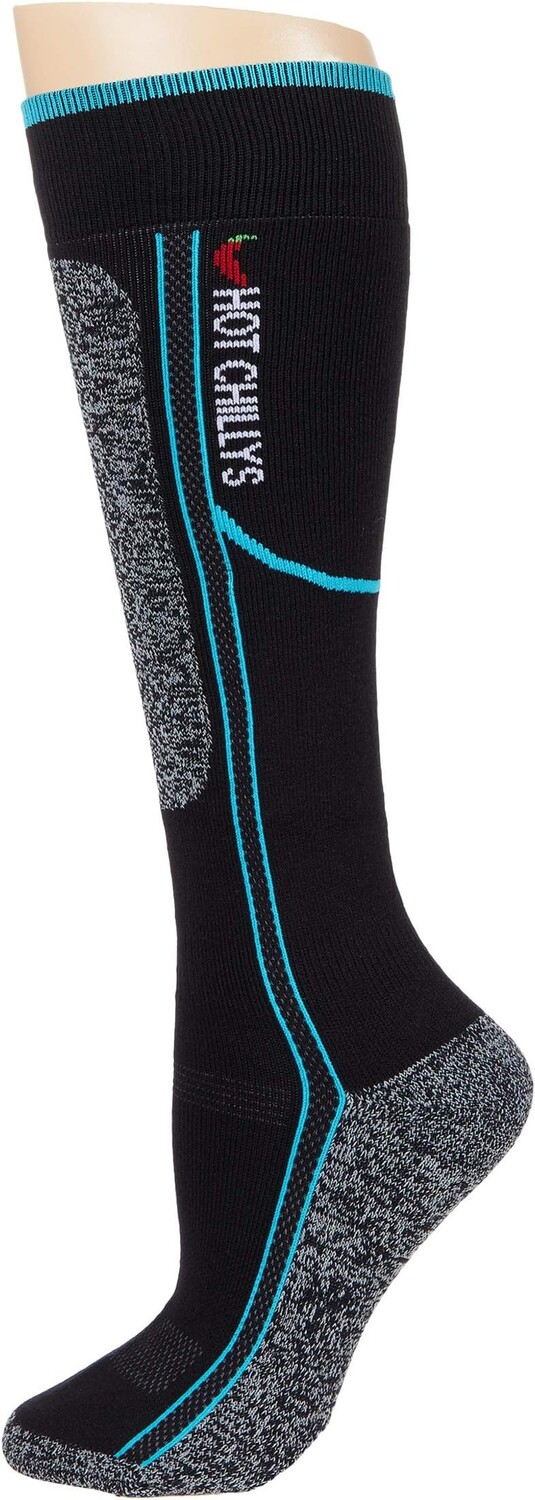 

Носки среднего объема Elite Heat Hot Chillys, цвет Black/Aqua