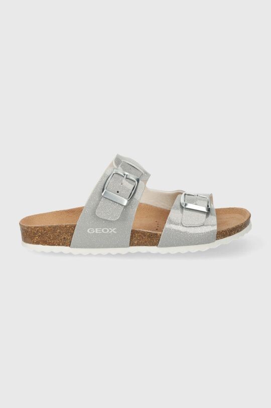 

Geox Детские тапочки ADRIEL, серебряный