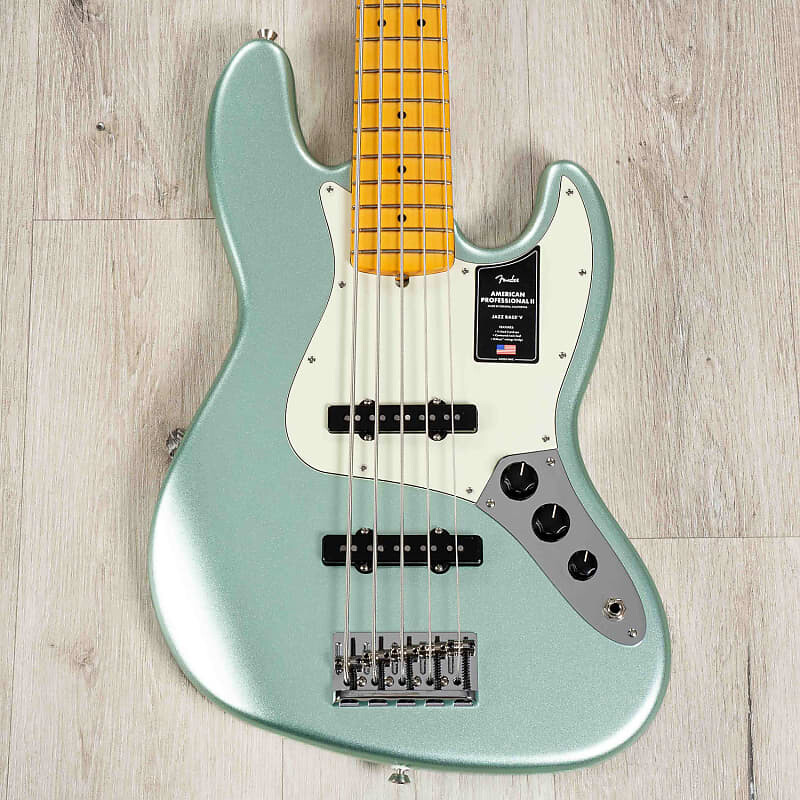 

Басс гитара Fender American Professional II 5-String Jazz Bass V, Maple, Mystic Surf Green