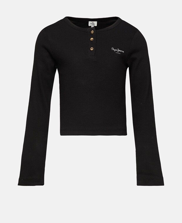 

Топ с длинными рукавами Pepe Jeans, черный
