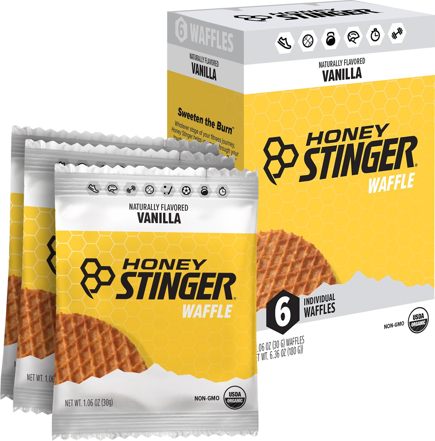 

Вафли - упаковка из 6 шт. Honey Stinger