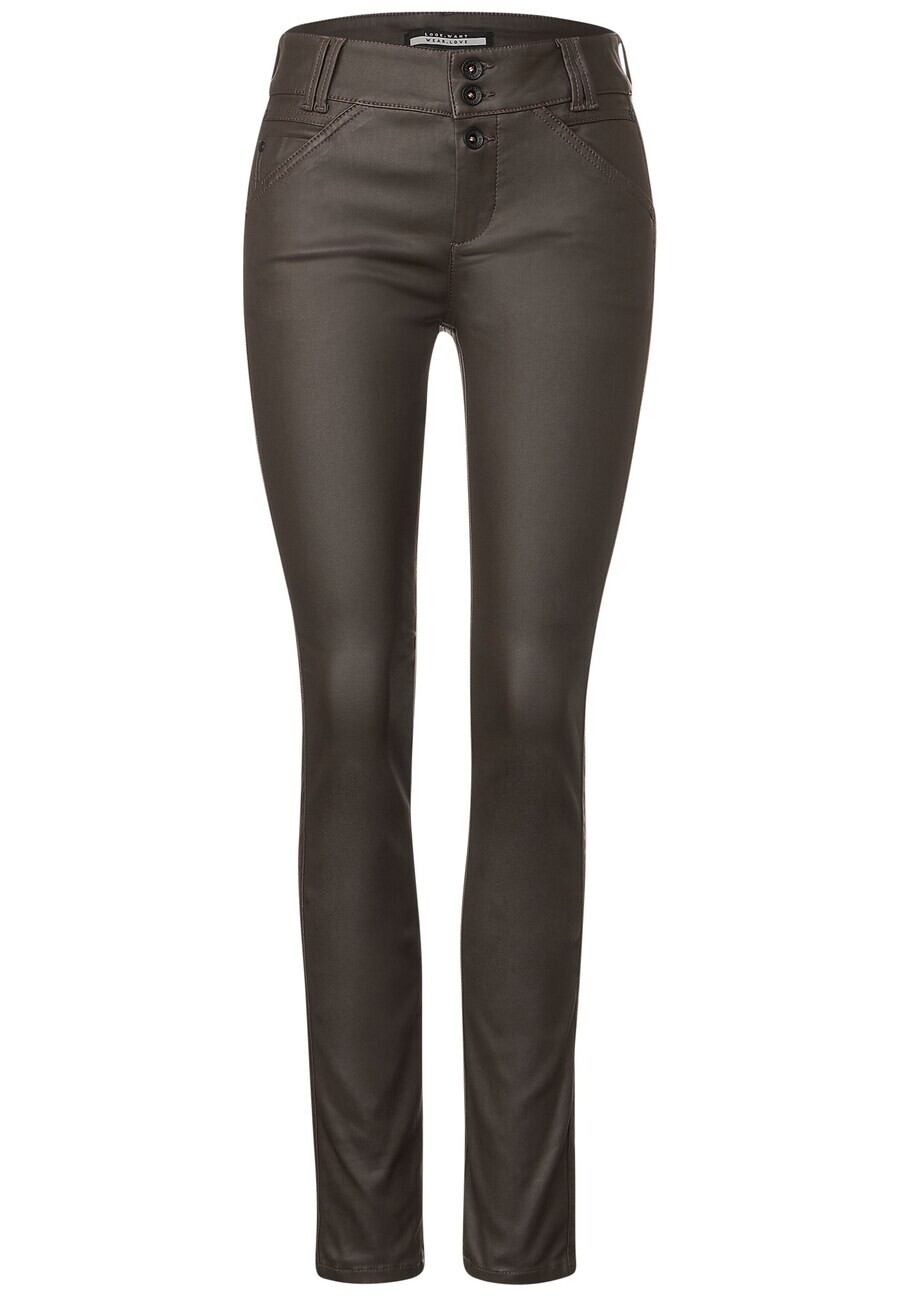 

Брюки STREET ONE Slim fit Pants, темно-коричневый