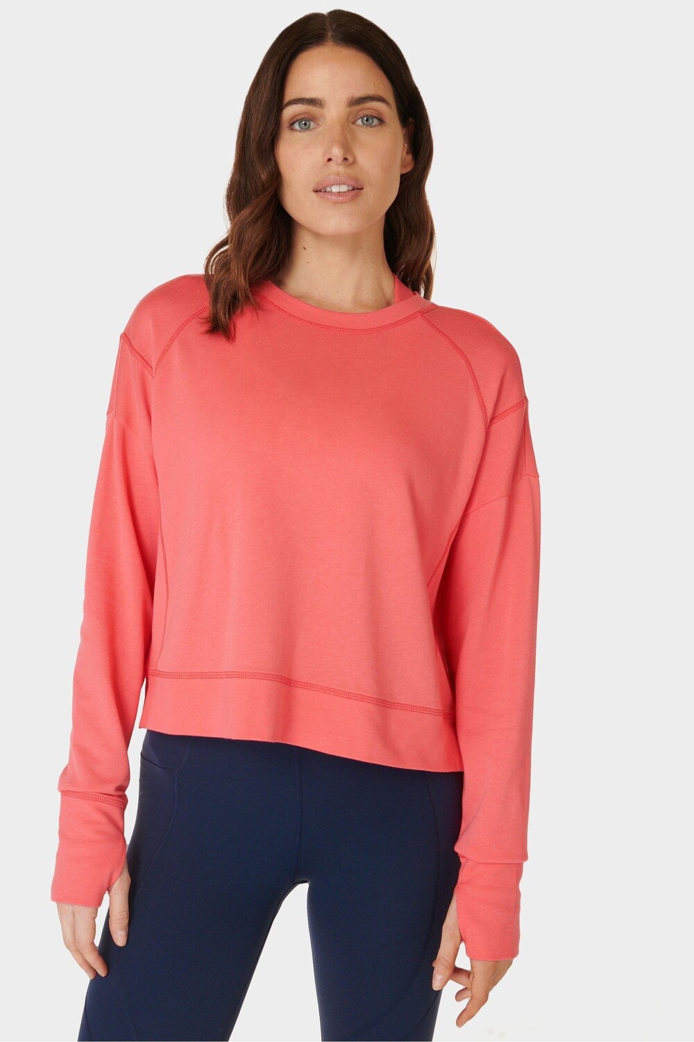 

Короткая толстовка после занятий Sweaty Betty, розовый