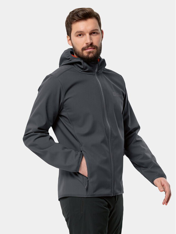 

Куртка из софтшелла стандартного кроя Jack Wolfskin, черный