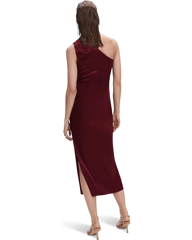 

Платье MANGO Fernanda Dress, темно-красный