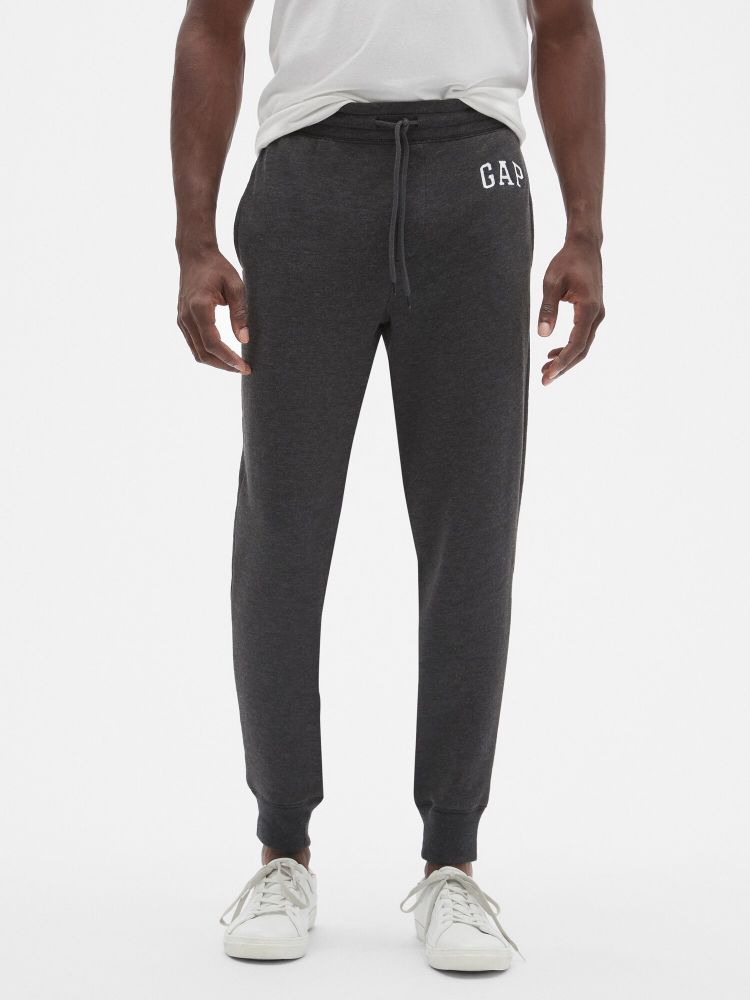 

Спортивные брюки с логотипом и флисом Gap, серый