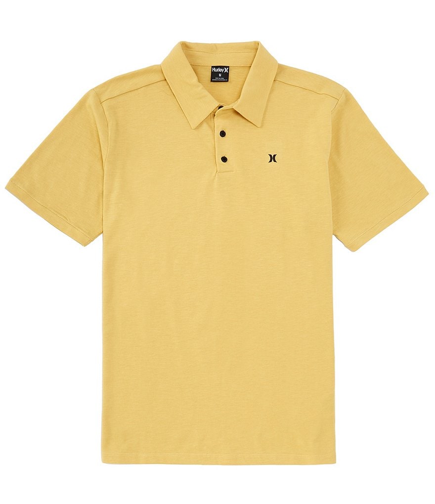 Рубашка поло Hurley с короткими рукавами H2O-Dri Ace Slub, золотой