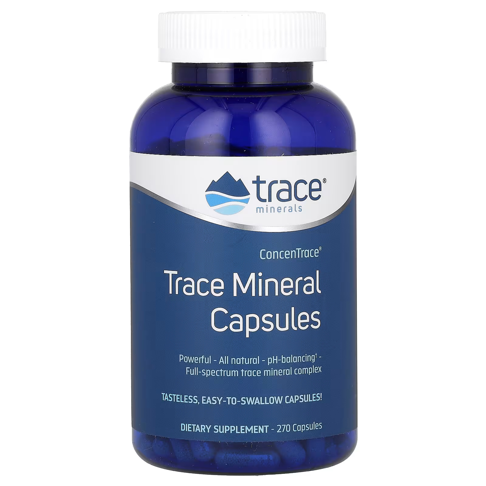 Пищевая добавка Trace Minerals ConcenTrace с микроэлементами, 270 капсул trace minerals concentrace микроэлементы в каплях 15 мл