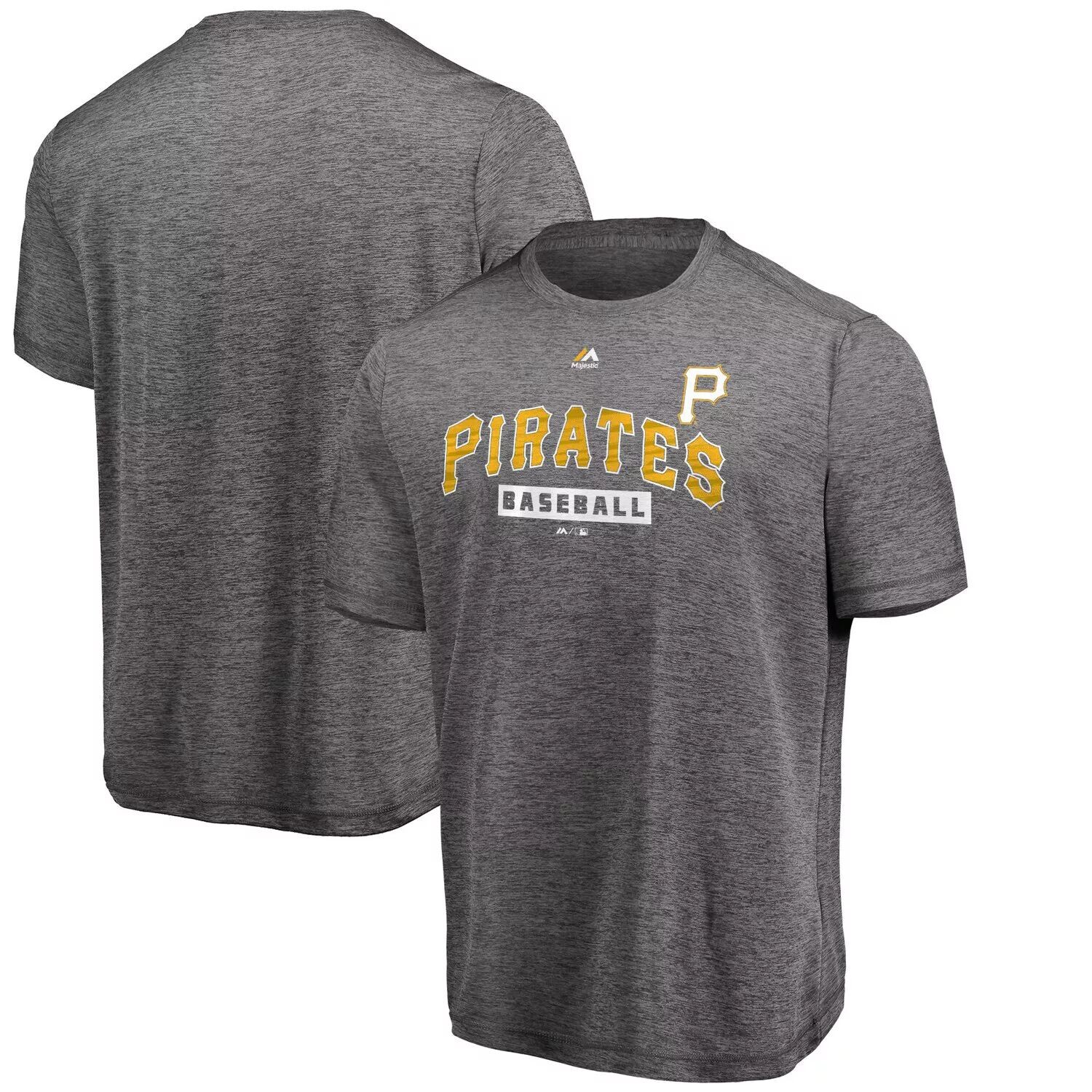 

Мужская Majestic Grey Pittsburgh Pirates Официальная футболка Fandom