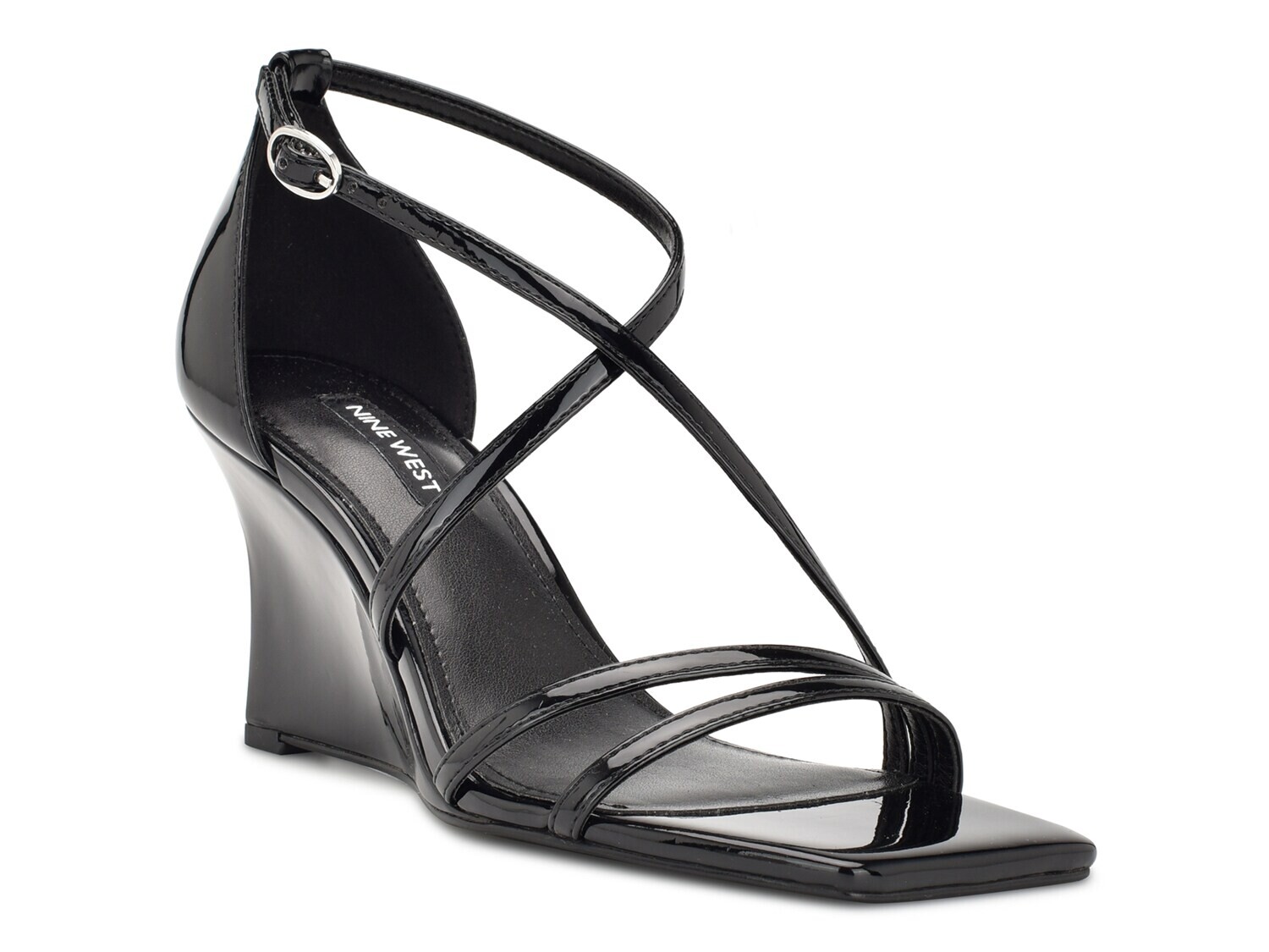 

Сандалии на танкетке Nine West Rolga, черный