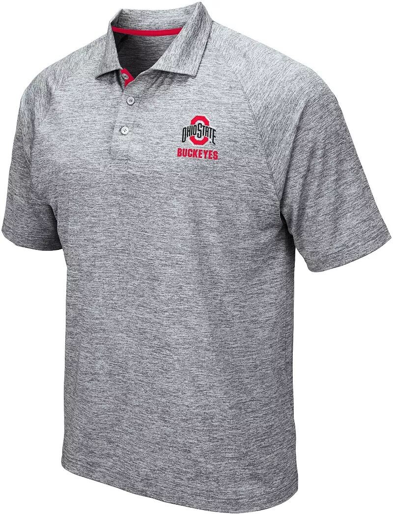 

Colosseum Мужская серая футболка-поло на танкетке Ohio State Buckeyes