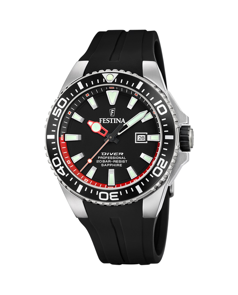 F20664/3 The Originals черные резиновые мужские часы Festina, черный