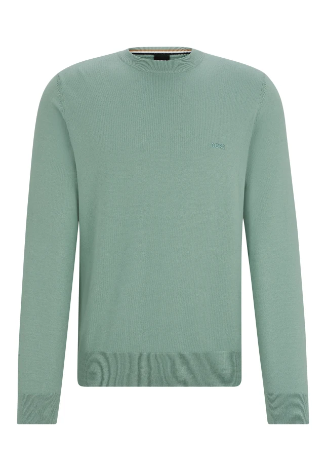 Пуловер pacas-l стандартного кроя Boss, зеленый