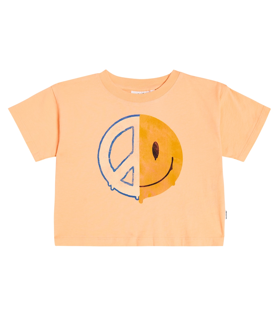 Хлопковая футболка с принтом Roxanna Molo, оранжевый