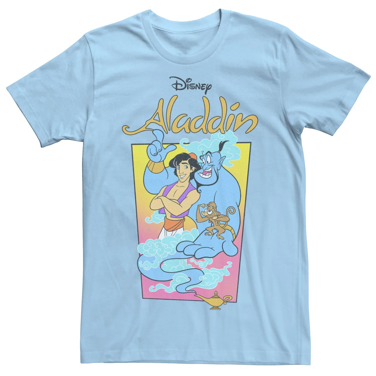 Мужская футболка с винтажным плакатом Disney Aladdin