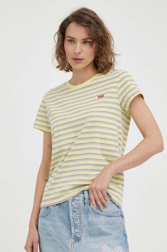

Хлопковая футболка Levi's, желтый