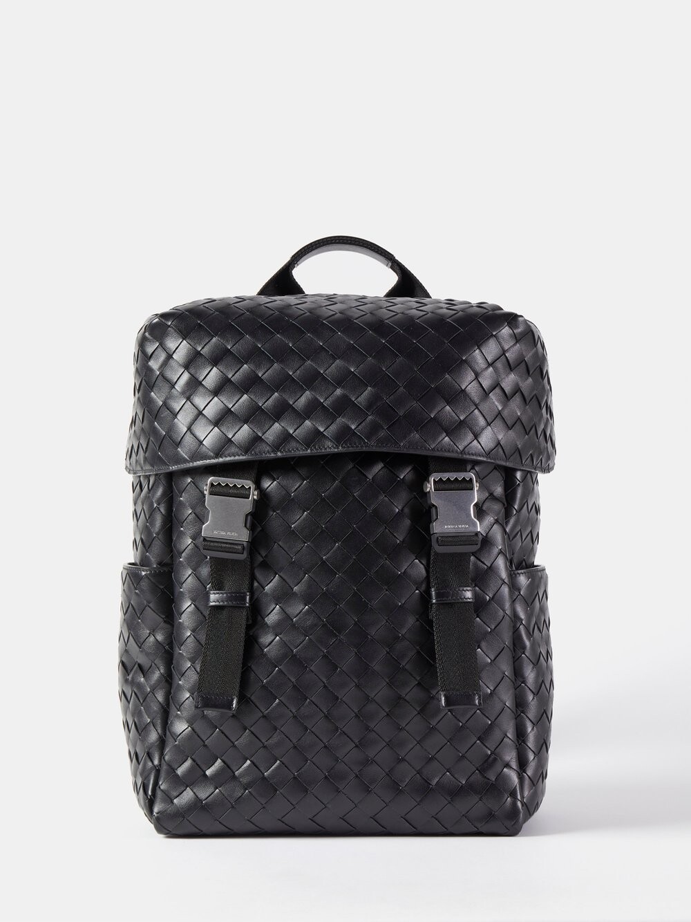 

Рюкзак из кожи intrecciato Bottega Veneta, черный