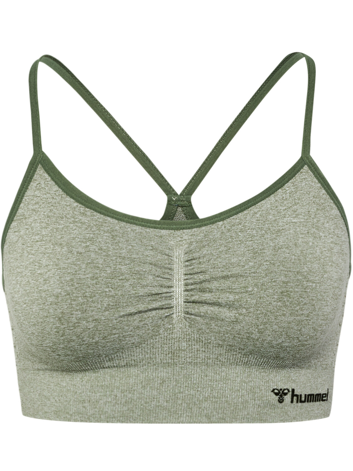 

Футболка Hummel S/L Hmlci Seamless Scrunch Sports Bra, цвет SEAGRASS MELANGE