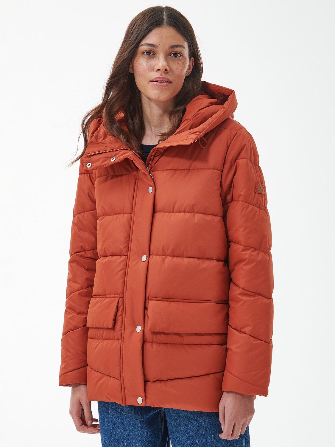 

Стеганая куртка Barbour Bracken, Тыква со специями