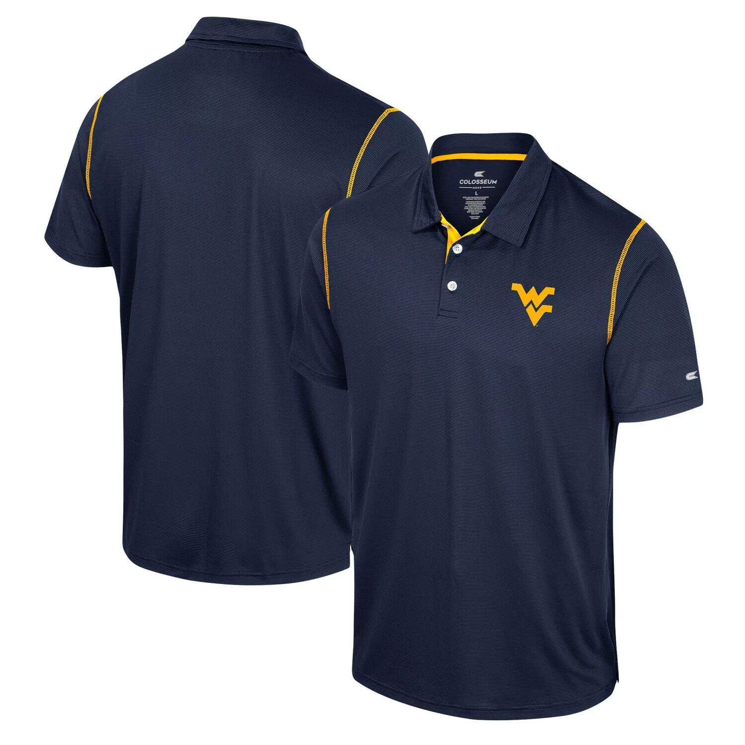 

Мужская футболка Navy West Virginia Mountaineers Cameron Polo Colosseum