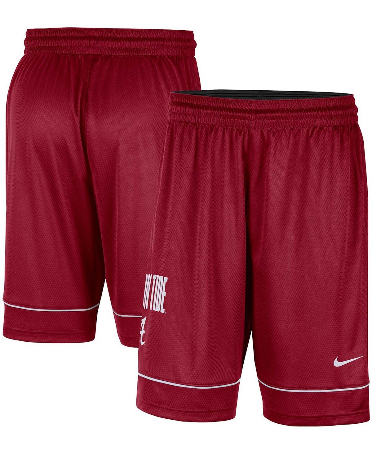 Мужские спортивные шорты Crimson Alabama Crimson Tide Fast Break Nike мужские темно серые шорты crimson alabama crimson tide fast break performance nike мульти