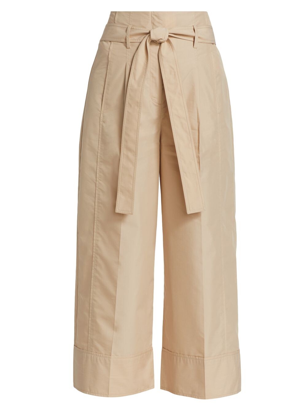 

Укороченные брюки широкого кроя из поплина 3.1 Phillip Lim, хаки