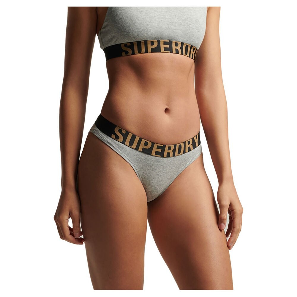 

Трусики бикини Superdry Large Logo, серый