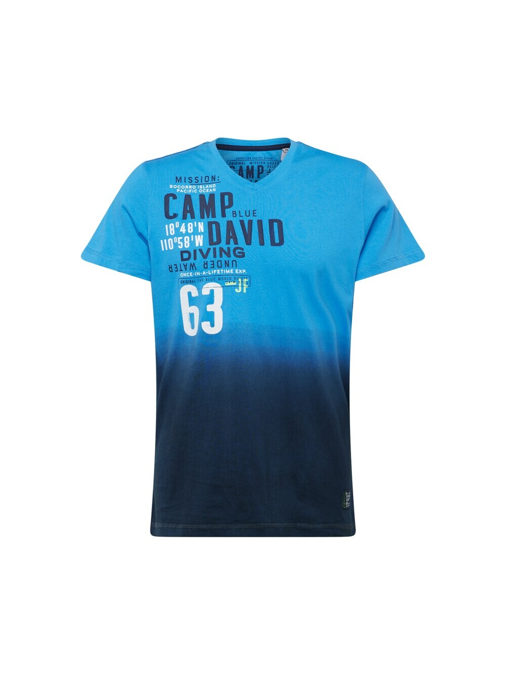 

Футболка CAMP DAVID, голубовато-черный