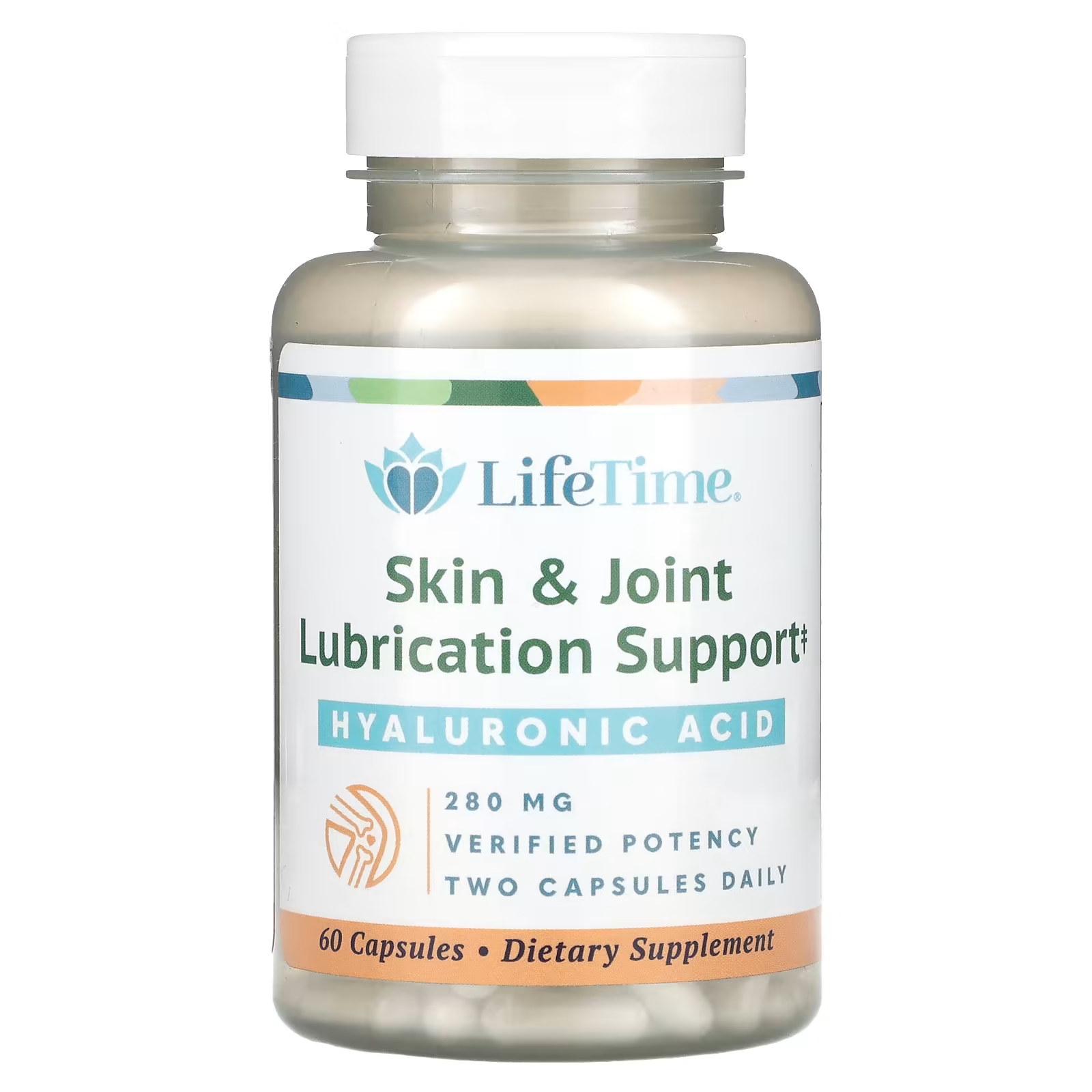 Гиалуроновая кислота LifeTime Vitamins для поддержки кожи и суставов, 60 капсул
