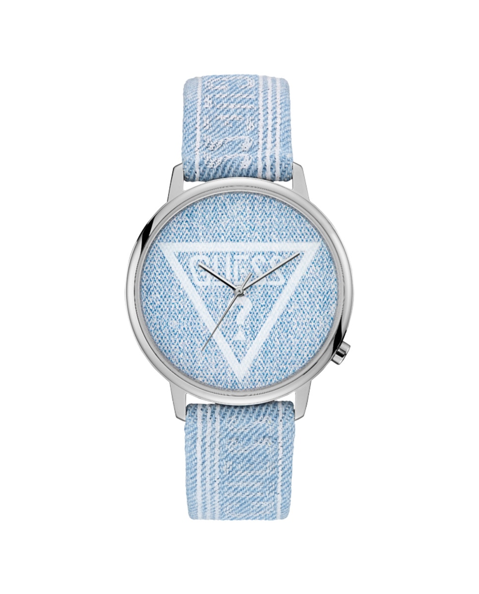 Часы-унисекс Originals V1012M1 из кожи с синим ремешком Guess, синий
