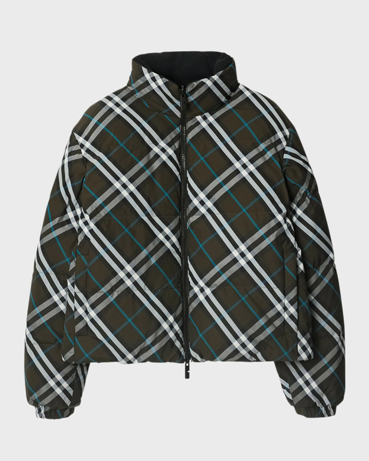 

Двусторонняя короткая куртка-пуховик в клетку Burberry, цвет Snug Ip Check