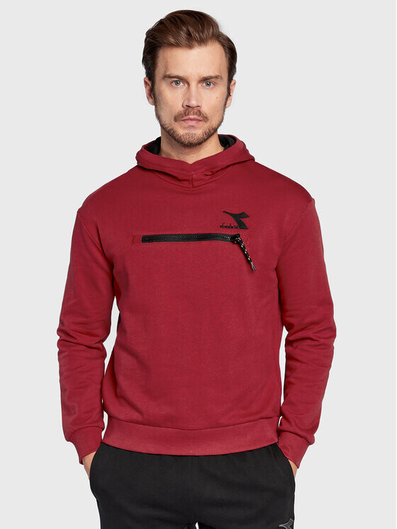 

Толстовка свободного кроя Diadora, красный