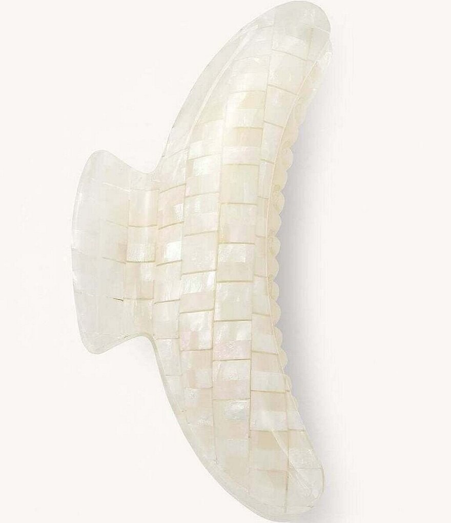 

MACHETE Опаловый зажим в клетку Jumbo Heirloom Claw, белый