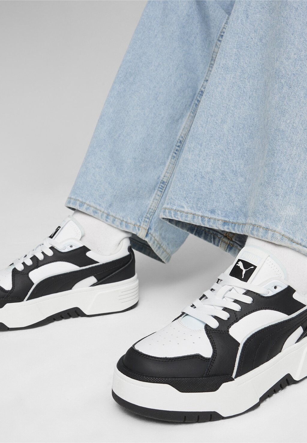 

Низкие кроссовки Puma, черно-белые, Черный
