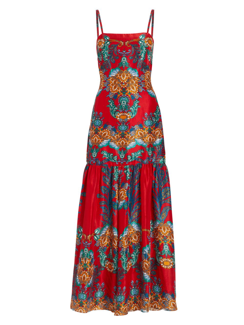 цена Макси-платье Cordelia из тафты Borgo de Nor, красный