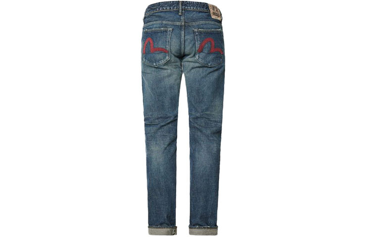 

Джинсы мужские деним синие Evisu, синий