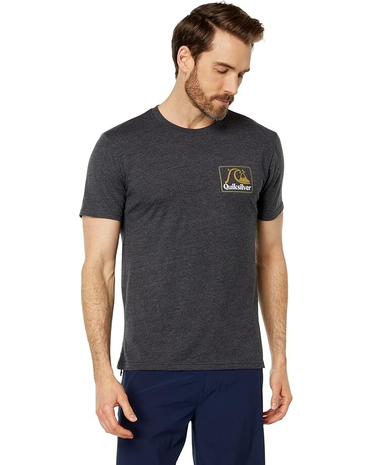 

Футболка Quiksilver Square Biz Short Sleeve Tee, цвет Charcoal Heather