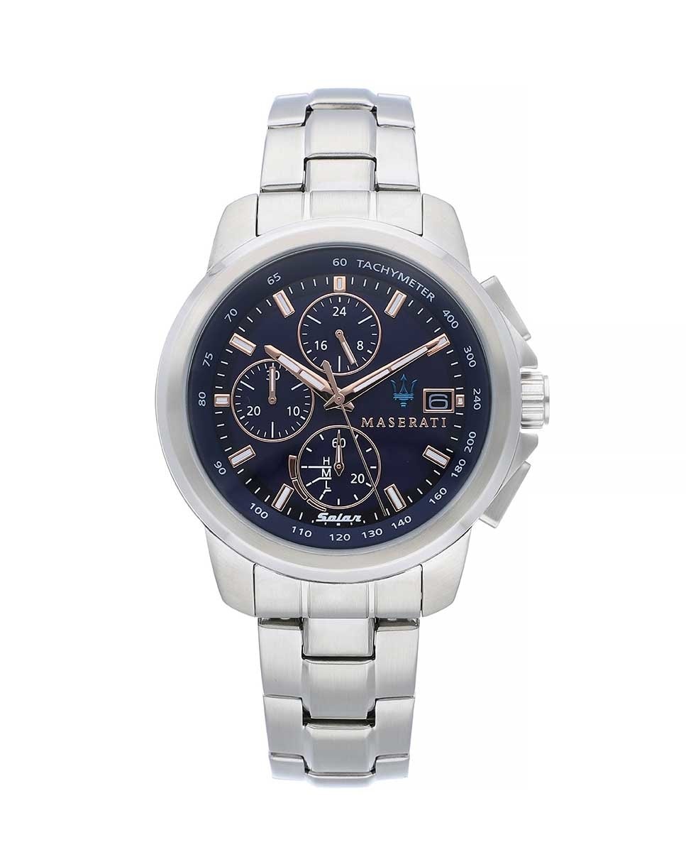 Successo R8873645004 Мужские часы со стальным и серебряным ремешком Maserati, серебро