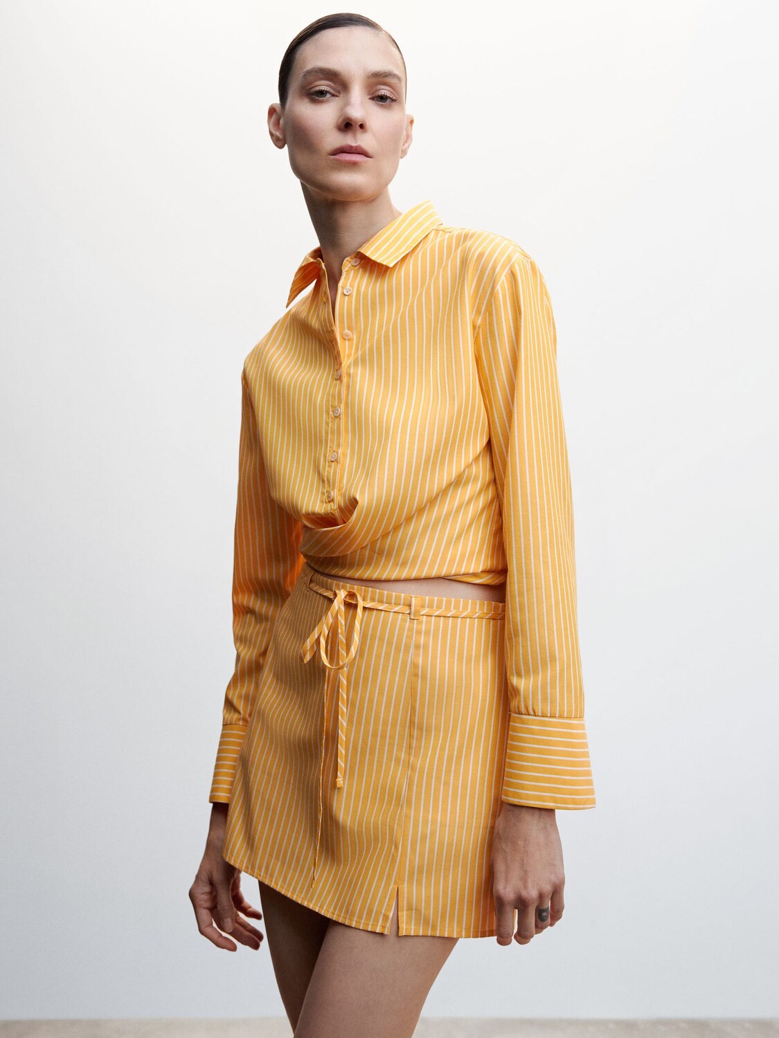 

Рубашка Mango Kilian-H, желтая