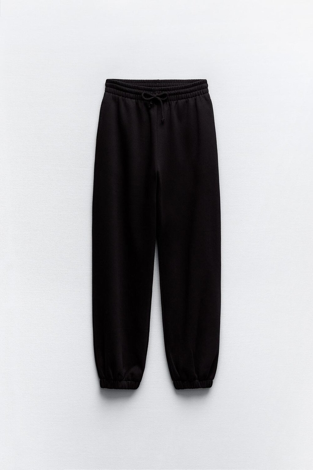 

Базовые брюки из плюша ZARA, черный